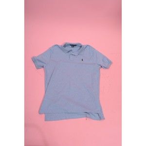 Men's Light Blue Polo by Ralph Lauren Shirt Sz L